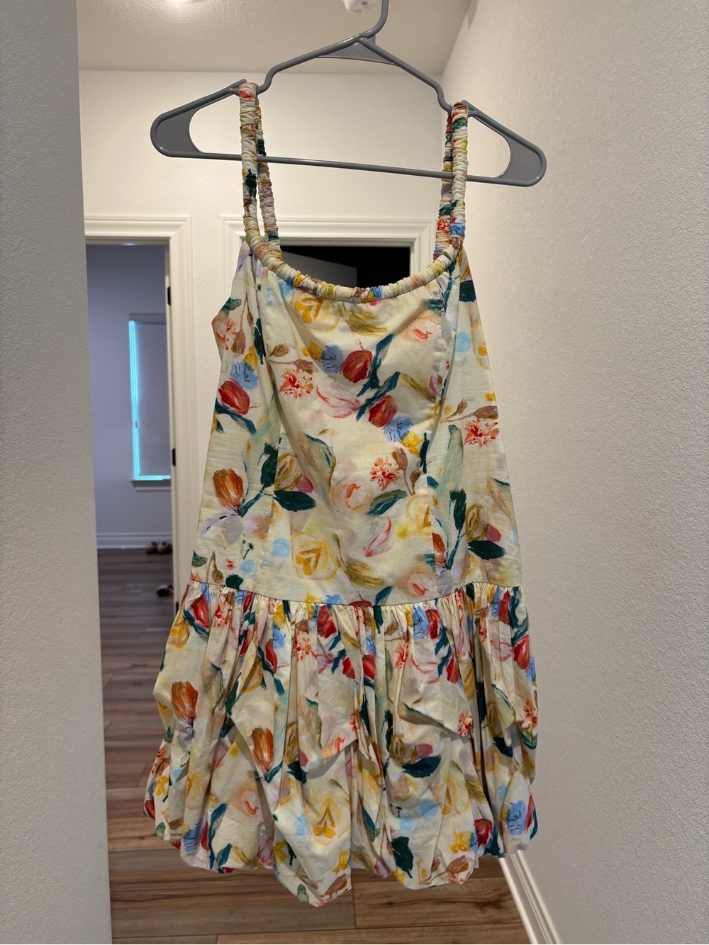 Astr Cream Floral Sundress with Multicolor Blooms